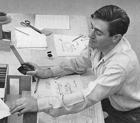 A portrait of Norman Cherner
